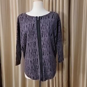 Marla Wyne zip up top / jacket size XS